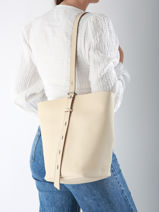 Shoulderbag Backpack M Cavalier Leather Etrier Beige cavalier ECLR126M-vue-porte