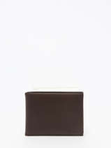 Leather Wallet Oil Etrier Brown oil EOIL438