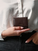 Leather Tradition Coin Purse S Etrier Brown tradition ETRA095S-vue-porte