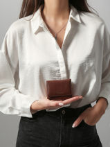 Leather Tradition Coin Purse S Etrier Brown tradition ETRA095S-vue-porte